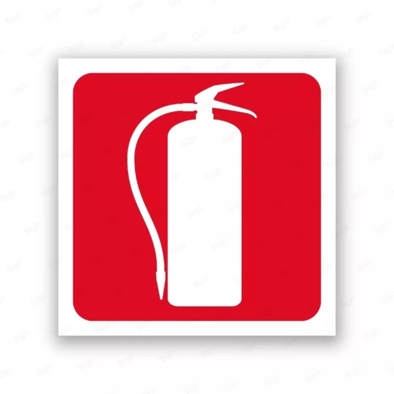 Rótulo Contra Incendios - Extintor | Cod. CI- 801, Señales de Incendio