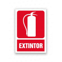 Rótulo Contra Incendios - Extintor | Cod. CI- 802, Señales de Incendio