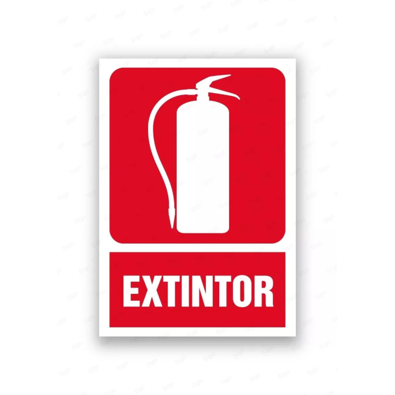 Rótulo Contra Incendios - Extintor | Cod. CI- 802, Señales de Incendio