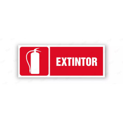 Rótulo Contra Incendios - Extintor | Cod. CI- 803, Señales de Incendio