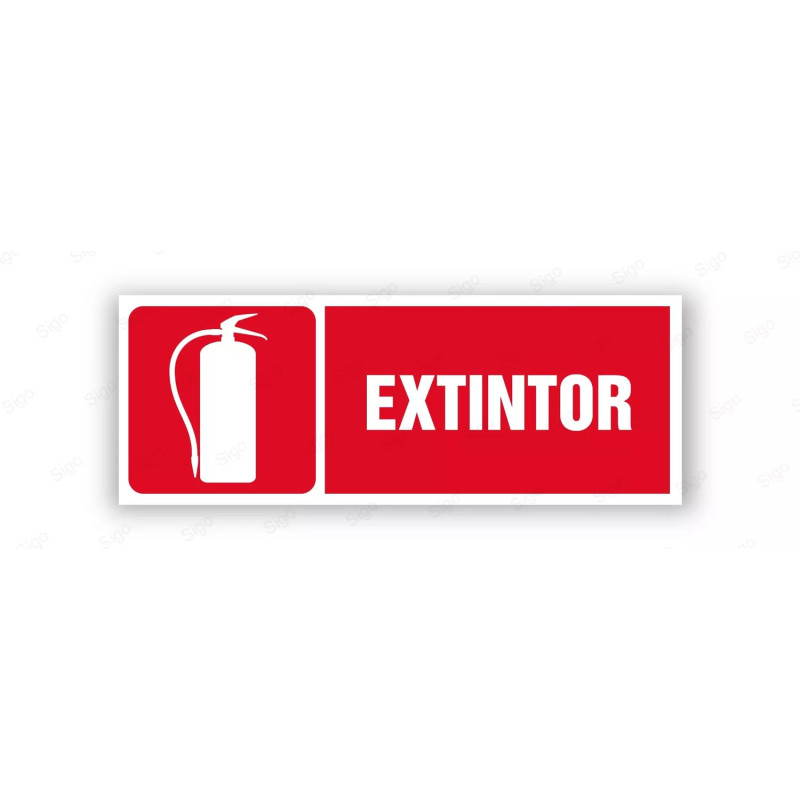 Rótulo Contra Incendios - Extintor | Cod. CI- 803, Señales de Incendio