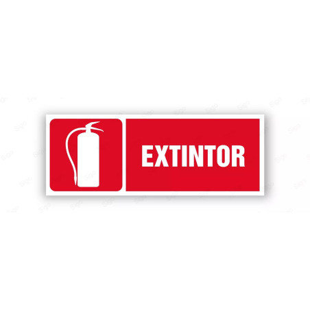 Rótulo Contra Incendios - Extintor | Cod. CI- 803, Señales de Incendio