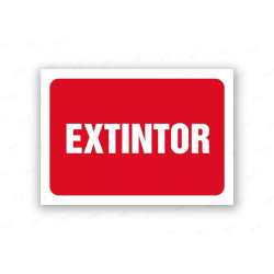 Rótulo Contra Incendios - Extintor | Cod. CI- 804, Señales de Incendio