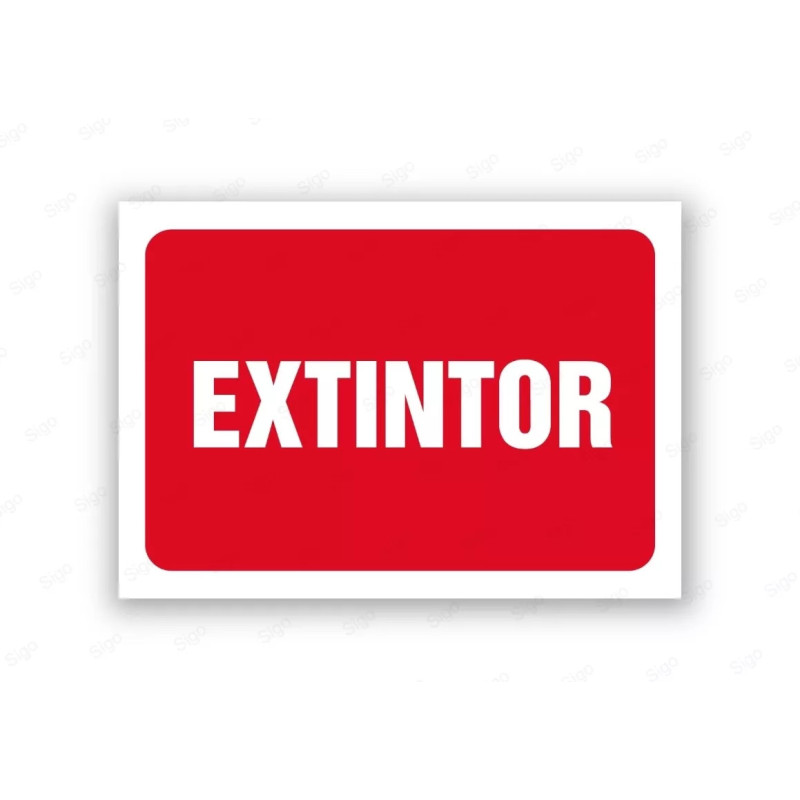 Rótulo Contra Incendios - Extintor | Cod. CI- 804, Señales de Incendio