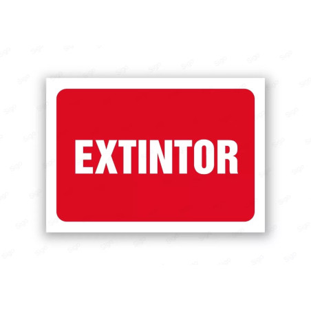 Rótulo Contra Incendios - Extintor | Cod. CI- 804, Señales de Incendio