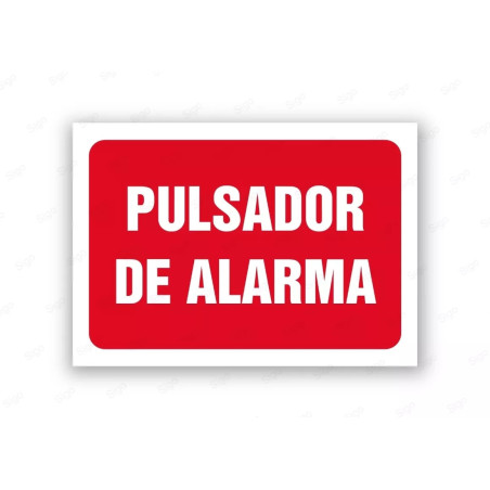 Rótulo Contra Incendios - Pulsador de alarma | Cod. CI- 824, Señales de Incendio