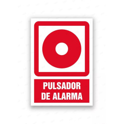 Rótulo Contra Incendios - Pulsador de alarma | Cod. CI- 822, Señales de Incendio