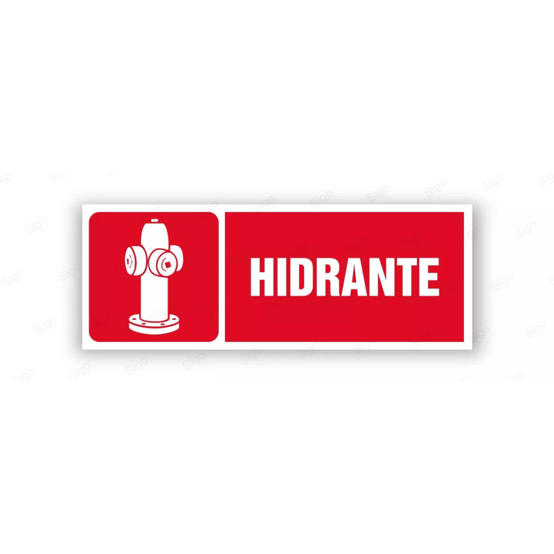Rótulo Contra Incendios - Hidrante | Cod. CI- 819, Señales de Incendio