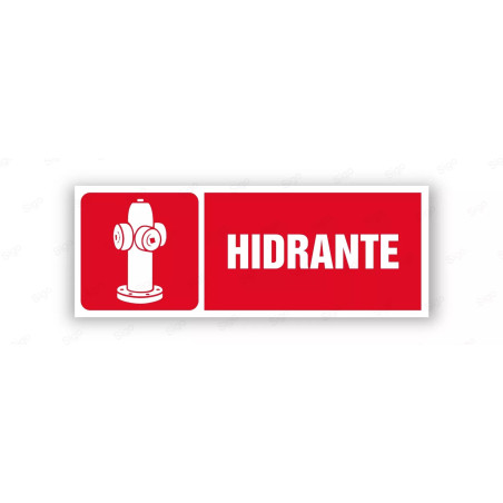 Rótulo Contra Incendios - Hidrante | Cod. CI- 819, Señales de Incendio