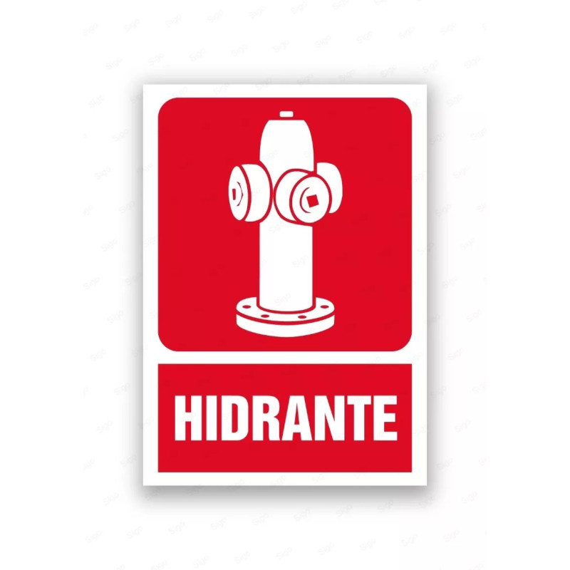 Rótulo Contra Incendios - Hidrante | Cod. CI- 818, Señales de Incendio
