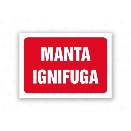 Rótulo Contra Incendios - Manta ignifuga | Cod. CI- 828, Señales de Incendio