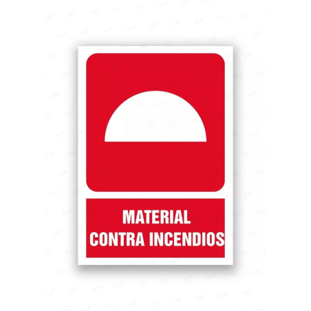 Rótulo Contra Incendios - Material contra incendios | Cod. CI- 830, Señales de Incendio