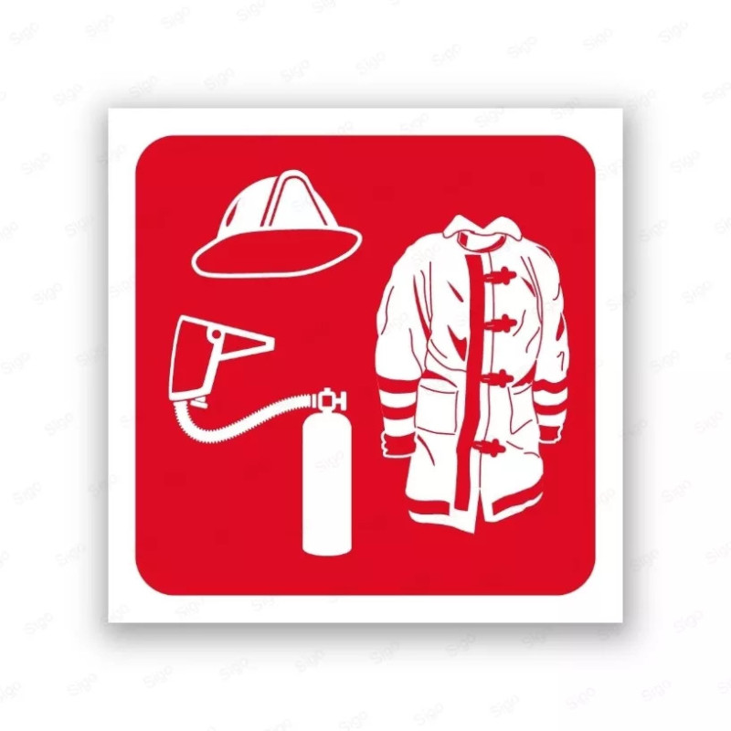 Rótulo Contra Incendios - Equipo de lucha contra incendios | Cod. CI- 833, Señales de Incendio