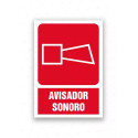 Rótulo Contra Incendios - Avisador sonoro | Cod. CI- 842, Señales de Incendio