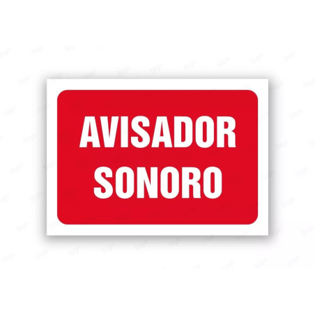 Rótulo Contra Incendios - Avisador sonoro | Cod. CI- 844, Señales de Incendio