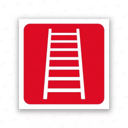 Rótulo Contra Incendios - Escalera de mano | Cod. CI- 845, Señales de Incendio