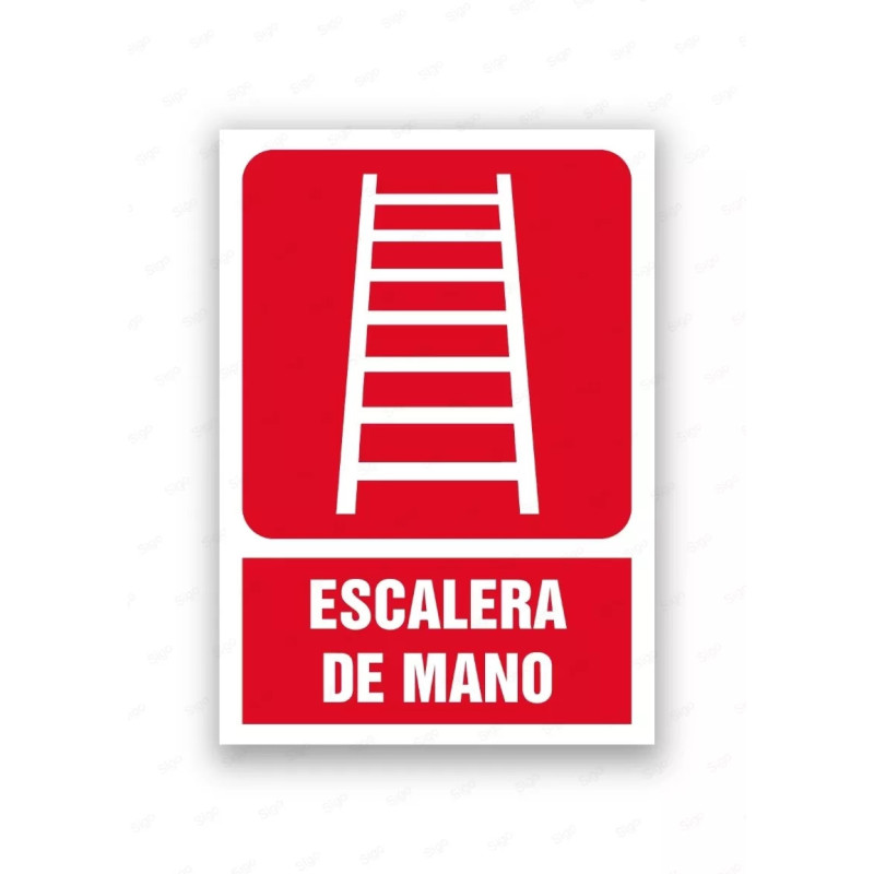 Rótulo Contra Incendios - Escalera de mano | Cod. CI- 846, Señales de Incendio