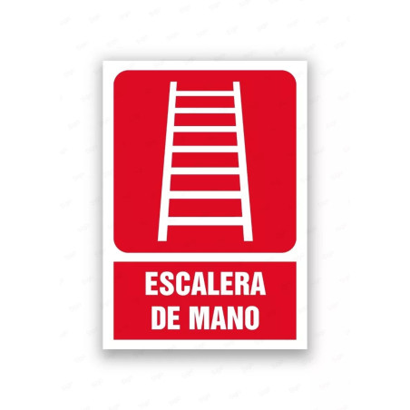 Rótulo Contra Incendios - Escalera de mano | Cod. CI- 846, Señales de Incendio