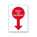 Rótulo Contra Incendios - Señal de localización boca de incendio | Cod. CI- 908, Señales de Incendio