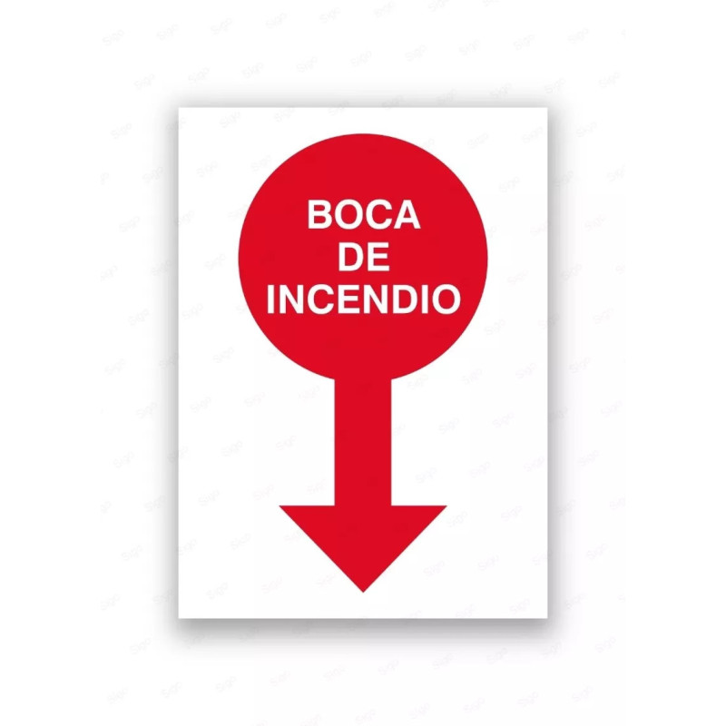 Rótulo Contra Incendios - Señal de localización boca de incendio | Cod. CI- 908, Señales de Incendio