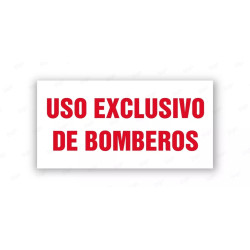 Rótulo Contra Incendios - Uso exclusivo de bomberos | Cod. CI- 916, Señales de Incendio