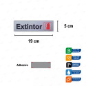 Rotulo Extintor Aluminio Horizontal, Señales de Aluminio
