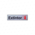 Rotulo Extintor Aluminio Horizontal, Señales de Aluminio