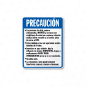 Rótulo Piscina - Precaución|Cod. POOL - 19