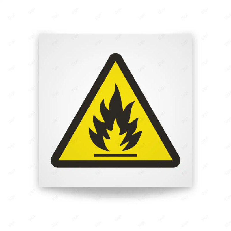 Rótulo de Atención -  Peligro de incendio  | Cod. AD - 401, Señales de Atención