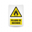 Rótulo de Atención - Peligro de incendio  | Cod. AD - 402, Señales de Atención