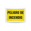 Rótulo de Atención - Peligro de incendio| Cod. AD - 404, Señales de Atención
