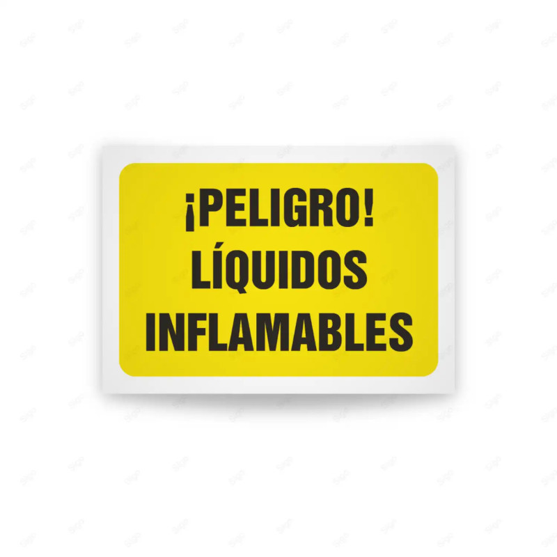 de Rótulo de Atención - Peligro liquido inflamable| Cod. AD - 410, Señales de Atención