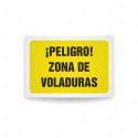 Rótulo de Atención - Peligro zonas de voladuras | Cod. AD - 427, Señales de Atención