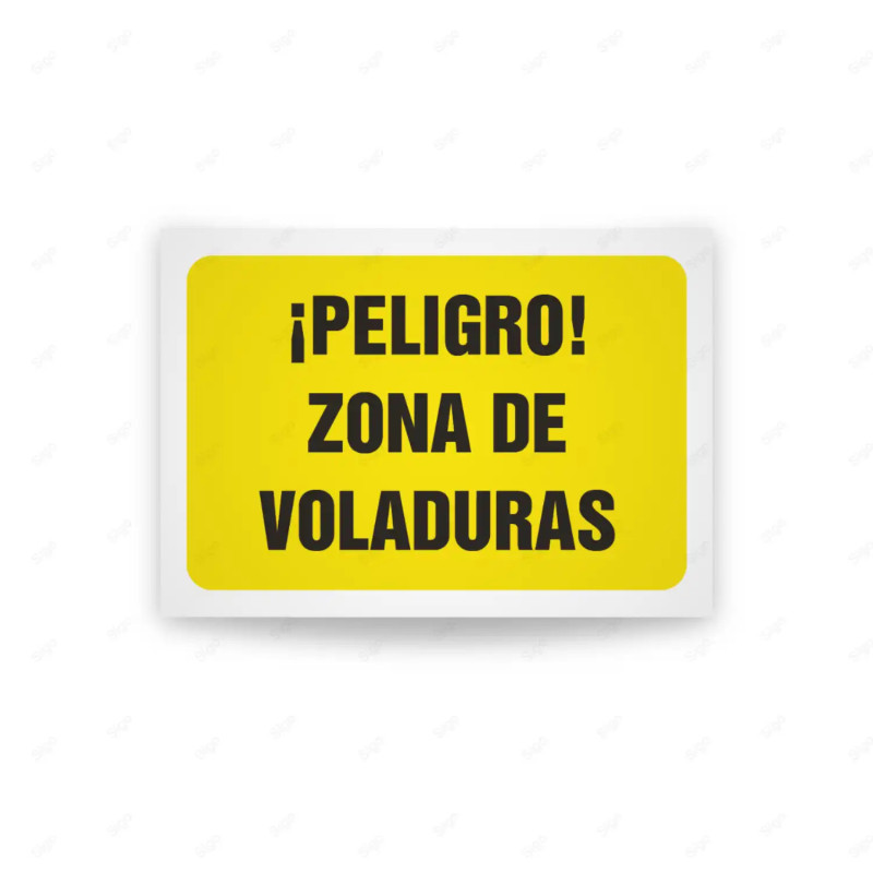 Rótulo de Atención - Peligro zonas de voladuras | Cod. AD - 427, Señales de Atención