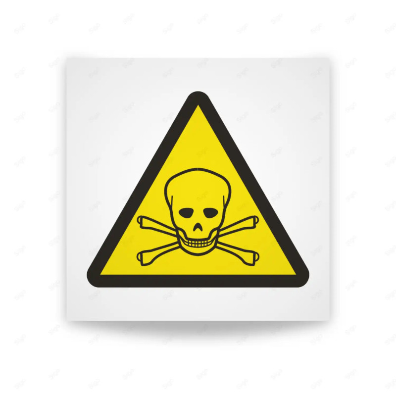 Rótulo de Atención - Peligro materias toxicas | Cod. AD - 435, Señales de Atención