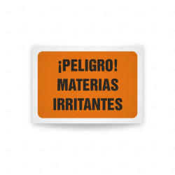 Rótulo de Atención - Peligro materias irritantes | Cod. AD - 451, Señales de Atención