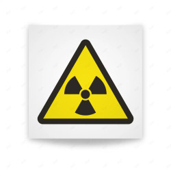 Rótulo de Atención - Peligro materias radiactivas | Cod. AD - 452, Señales de Atención
