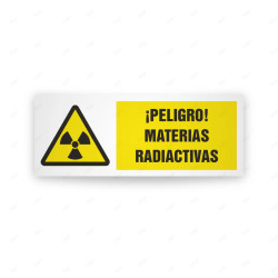 Rótulo de Atención - Peligro materias radiactivas| Cod. AD - 454, Señales de Atención