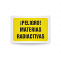 Rótulo de Atención - Peligro materias radiactivas| Cod. AD - 455, Señales de Atención