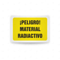 Rótulo de Atención - Peligro material radiactivo| Cod. AD - 458, Señales de Atención