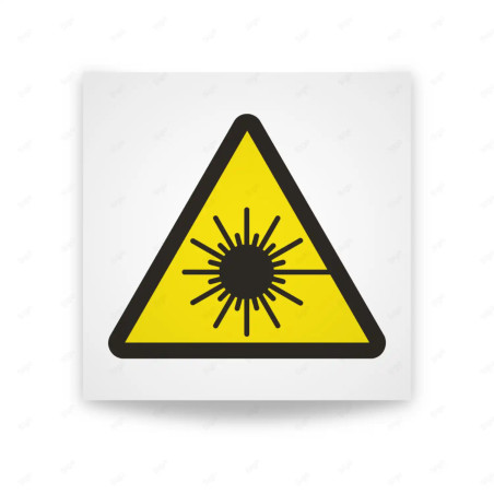 Rótulo de Atención - Peligro radiaciones laser | Cod. AD - 459, Señales de Atención