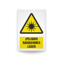 Rótulo de Atención - Peligro radiacion laser| Cod. AD - 460, Señales de Atención