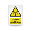 Rótulo de Atención - Atencion campo electromagnetico| Cod. AD - 472, Señales de Atención