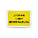 Rótulo de Atención - Atencion campo electromagnetico| Cod. AD - 474, Señales de Atención