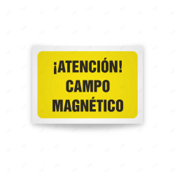 Rótulo de Atención - Atencion campo magnetico | Cod. AD - 478, Señales de Atención