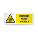 Rótulo de Atención - Atencion riesgo biologico| Cod. AD - 481, Señales de Atención