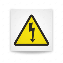 Rótulo de Atención - Riesgo electrico| Cod. AD - 491, Señales de Atención