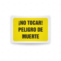 Rótulo de Atención - No tocar peligro de muerte | Cod. AD - 502, Señales de Atención
