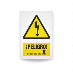Rótulo de Atención - Peligro ............v| Cod. AD - 503, Señales de Atención