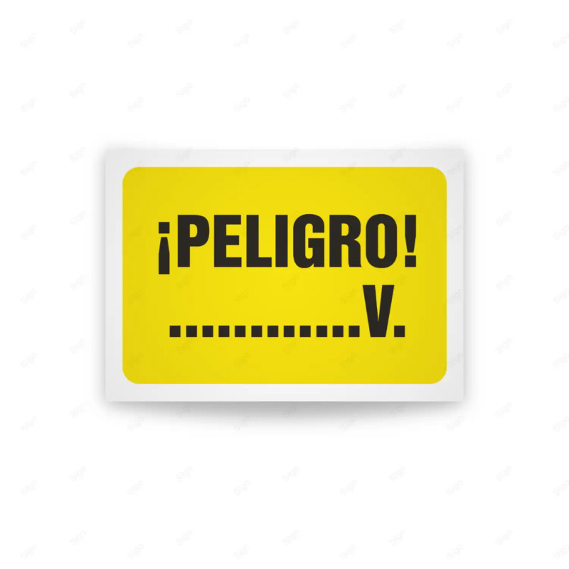 Rótulo de Atención - Peligro ............v | Cod. AD - 505, Señales de Atención